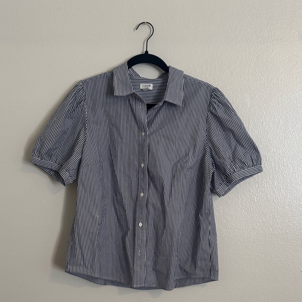 TWO Short Sleeve Button-Down Tops - image 2